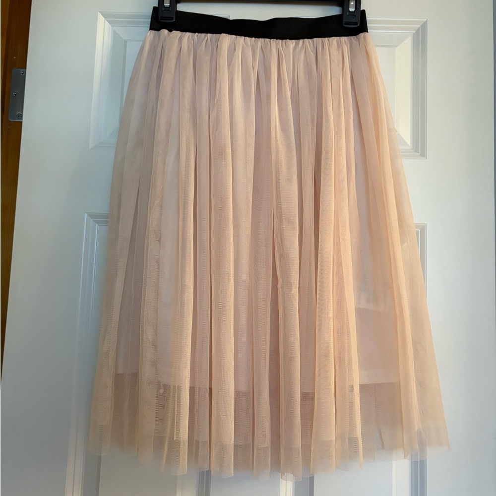 Urban Outfitters Cream Tulle Skirt